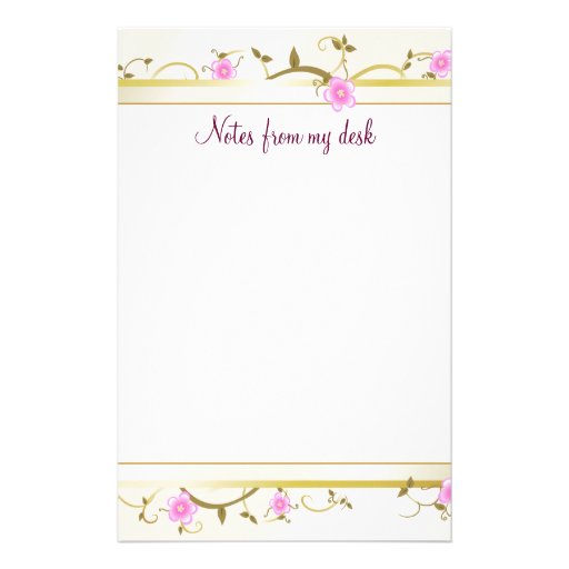 Elegant Floral Note Paper Zazzle elegant-floral-note-paper-zazzle