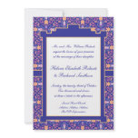 Elegant Floral Renaissance Wedding Personalized Announcements