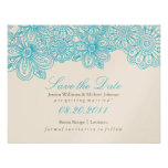 Elegant Floral Save the Date Invites