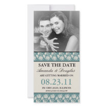 Elegant Floral Save the Date Photo Cards photo cards