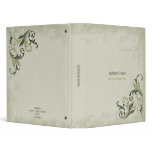 Elegant Floral Swirls on Vintage Grunge #5 Binders