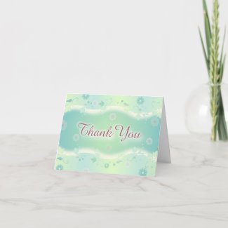 Elegant Floral Thank You Card card