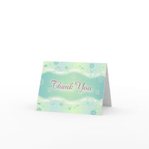 Elegant Floral Thank You Card cards