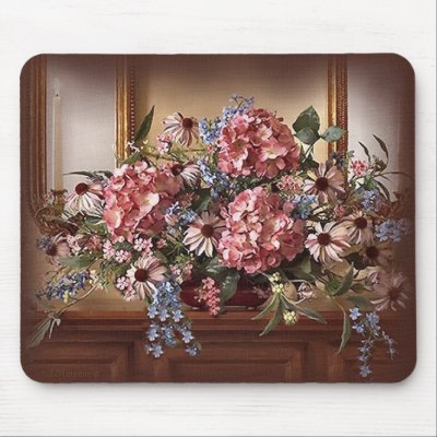 elegant florals mouse pads by pastorjen63