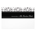 Elegant Flourish Personalized Custom Stationery