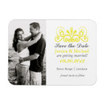 Elegant Flourish Save the Date Magnets