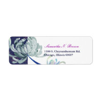 Elegant Flower Address Labels label