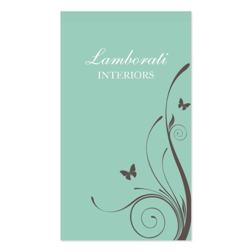 Elegant Flower Floral Stylish Classy Modern Business Card Template
