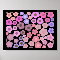 Elegant Flower Mirage Posters