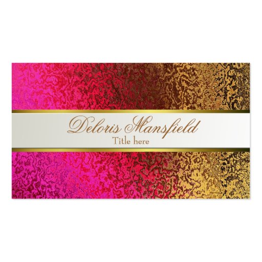 Elegant Foil Look Business Card