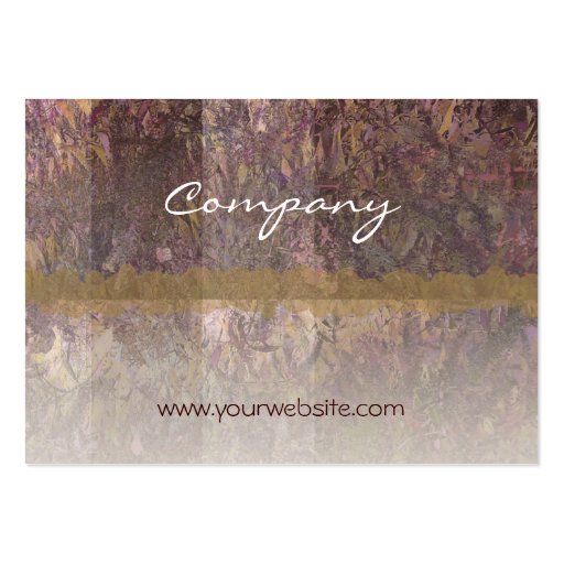 Elegant Foliage Business Card (back side)