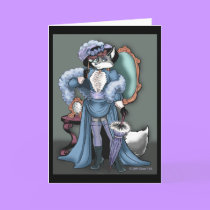 Elegant Fox Greeting Card by artvixn Elegant Fox Greeting Card