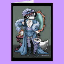 Elegant Fox Greeting Card cards
