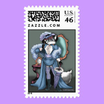 Elegant Fox Postage stamps