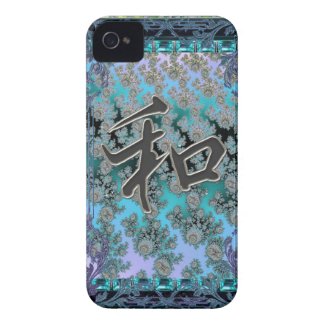 Elegant Fractal Chinese Peace Symbol iPhone Case