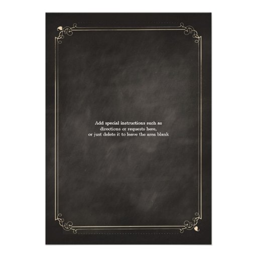 Elegant Frame Chalkboard Blue Baby Shower Custom Invitation