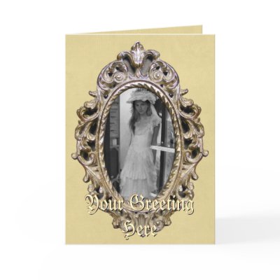 Elegant Frame Greeting Card by Customizables