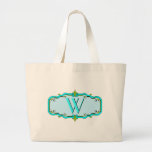 Elegant Framed Monogram Tote Bag