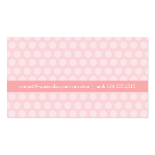 Elegant French Pink Simple Professional Trendy Business Card Template (back side)