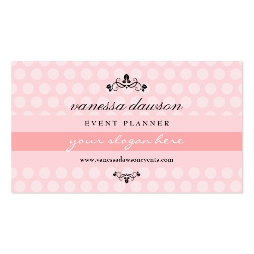 Elegant French Pink Simple Professional Trendy Business Card Template (front side)