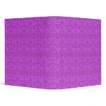 Elegant French Purple Passion Damask Pattern binders