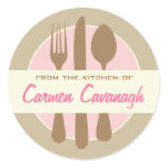 Elegant "From the kitchen of" stickers stickers