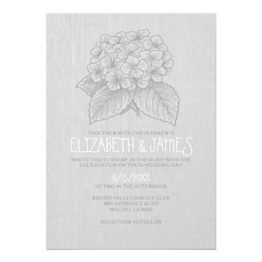 Elegant Garden Wedding Invitations
