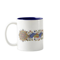 Elegant Geometric Antique Art Coffee Mug mugs