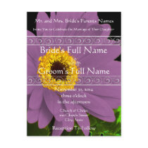 Elegant Gerber Daisy Wedding Invitation postcards