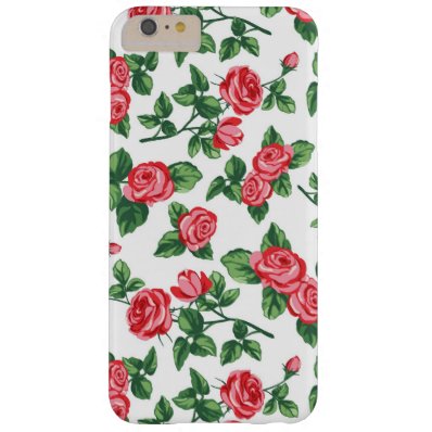 Elegant Girly Floral - Stylish Red Rose Flowers Barely There iPhone 6 Plus Case