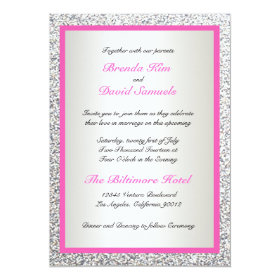 Elegant Glitter Wedding Invitation 5