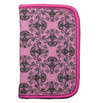 Elegant Goddess Damask Pattern Folio planner planners