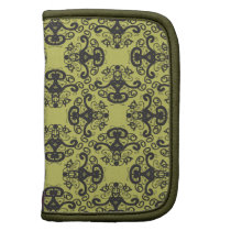 Elegant Goddess Damask Pattern Folio planner planners