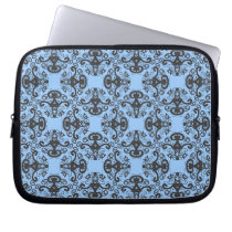 Elegant Goddess Damask Pattern Laptop sleeve laptop sleeves