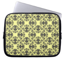 Elegant Goddess Damask Pattern Laptop sleeve laptop sleeves
