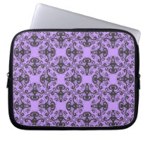 Elegant Goddess Damask Pattern Laptop sleeve laptop sleeves