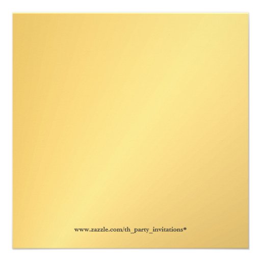 Elegant Gold 50th Birthday Party Photo Invitations