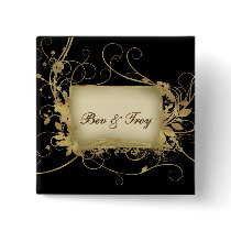 Elegant gold and black swirl design - customize it button