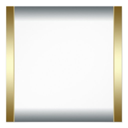 Elegant Gold and White Quinceanera Personalized Invitation