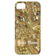 Elegant gold bling iPhone 5 covers