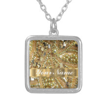 Elegant gold bling necklaces