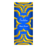 Elegant  Gold Blue  Invitation