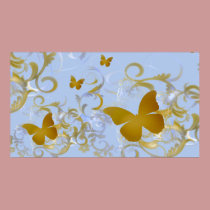Elegant Gold Butterfies posters