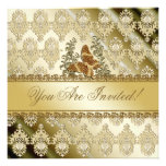 Elegant gold butterfly any occasion invitation invitations