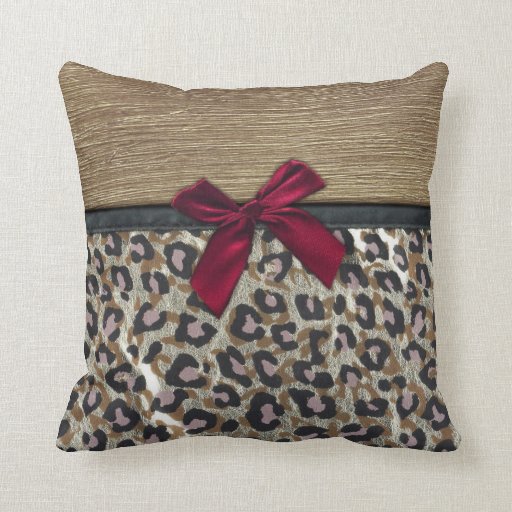 Elegant Gold Cheetah Print Throw Pillow Zazzle