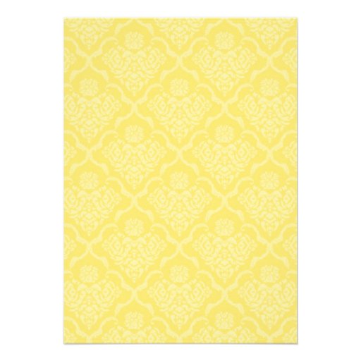 Elegant Gold Damask Wedding Invitations