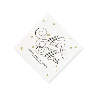 Elegant Gold Dot Napkin Disposable Napkin