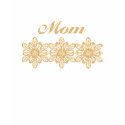 Elegant Gold Floral Mom Tees t-shirts