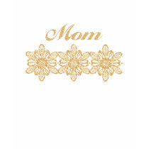 Elegant Gold Floral Mom Tees t-shirts by naturetees Elegant Gold Floral Mom Tees t-shirts