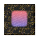 Elegant Gold Flowers Your Photo Magnet Elegant Gold Flowers Your Photo Magnet